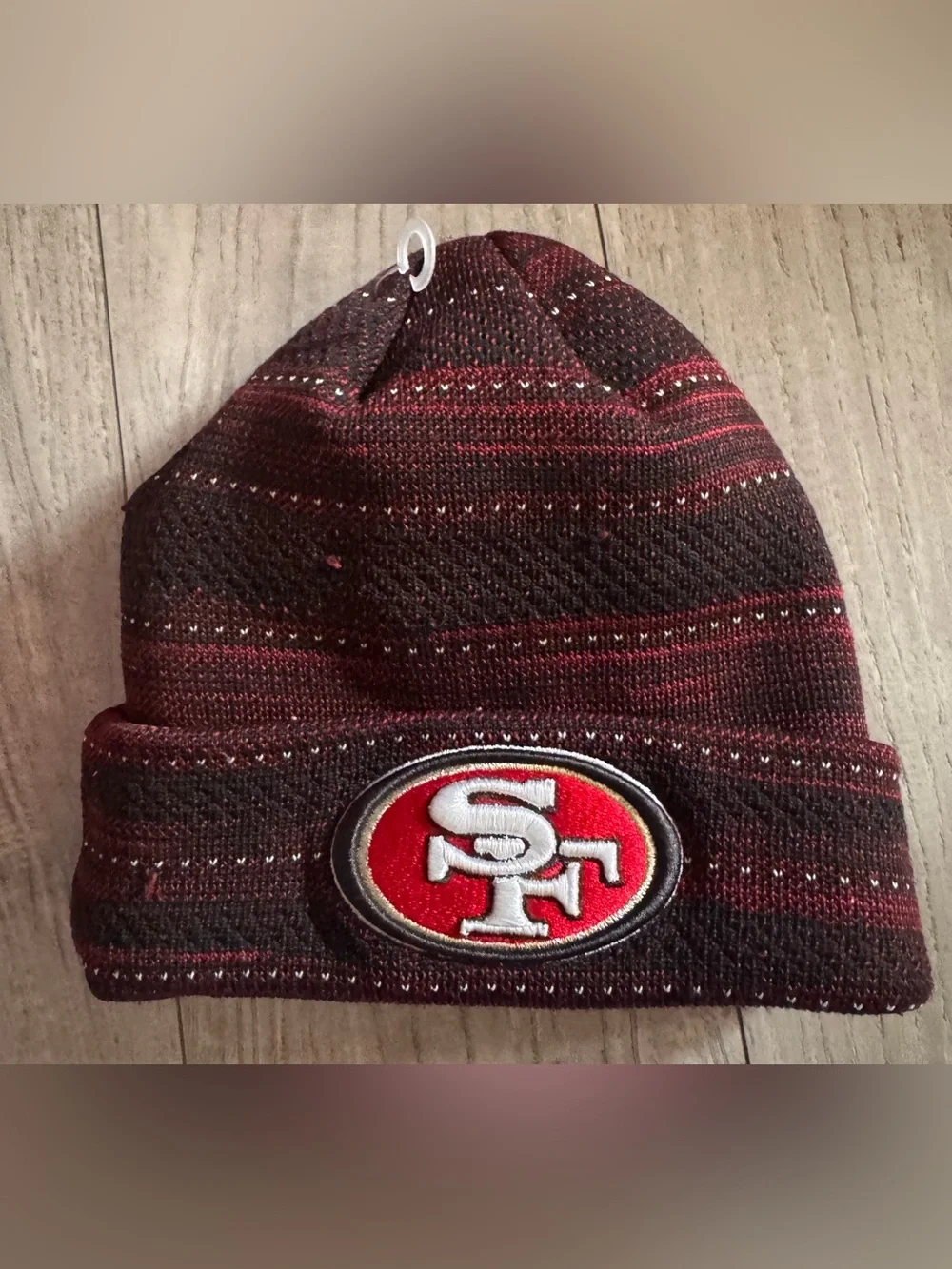 New Era San Francisco Knit Beanie - Maroon & Black